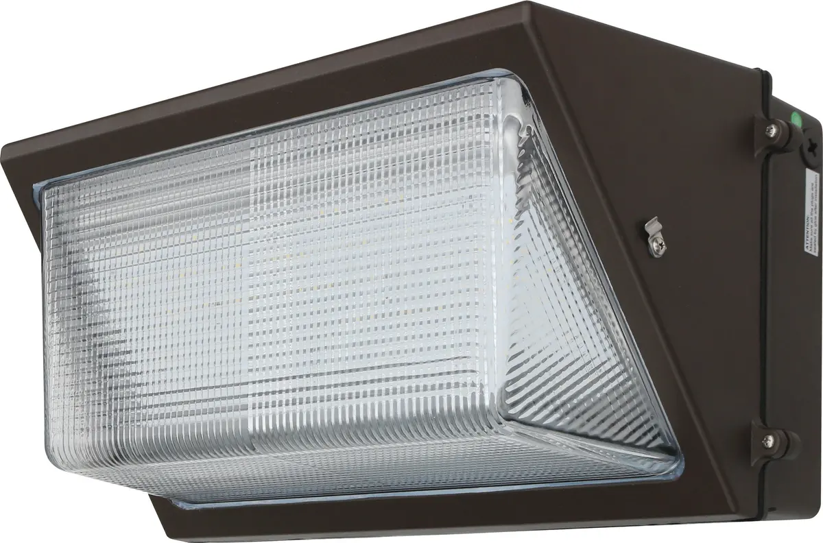 Dlc V4.0 Led Glass Wallpack By [Manufacturer Name] - 120W, 13000Lm, 4000K, Bronze, 0-10V Dimming, 100-277V Compatible 1