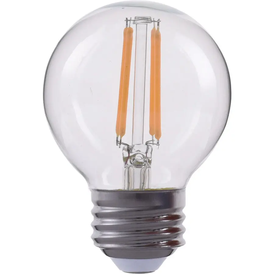 Eiko 09861 Led Advantage G16 Filament Bulb, 4W, 350Lm, Dimmable, 2700K, E26 Base, 120Vac, 320° Beam Angle, 80Cri 1