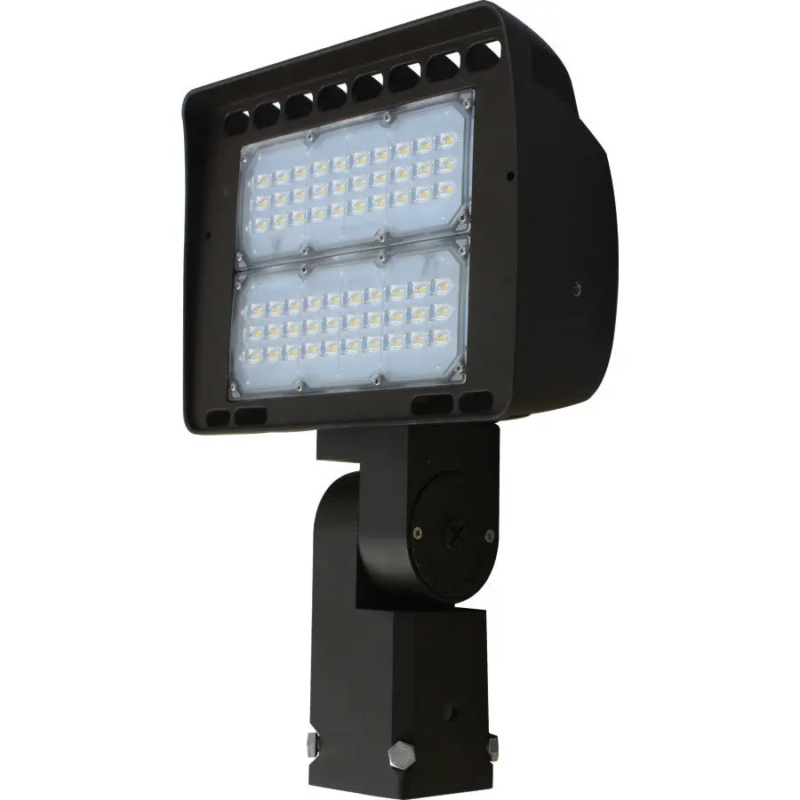 Eiko 100W Utility Flood Light - 13000Lm, 130Lpw, 0-10V Dim, 5000K, Slip-Fit Bronze, 277-480V For Superior Illumination 1