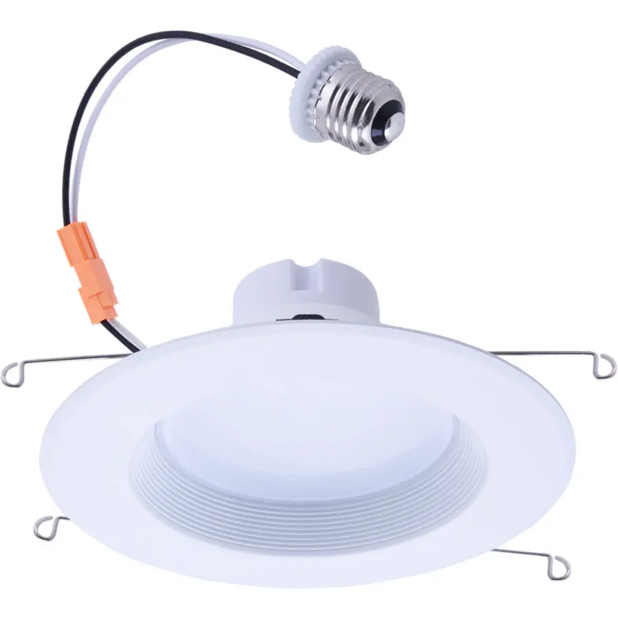 Eiko 12W 6" Led Downlight Kit - 1000Lm, 3000K, 80Cri, Dim Wet Location, 120V, White Baffle, E26 Base, 90° Beam Angle 1