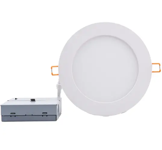 Eiko 8-Inch Led Wafer Downlight With Remote Driver, 20W, 1600Lm, 2700-5000K Cct, Dimmable, Ul Listed, Energy Star Rated 1