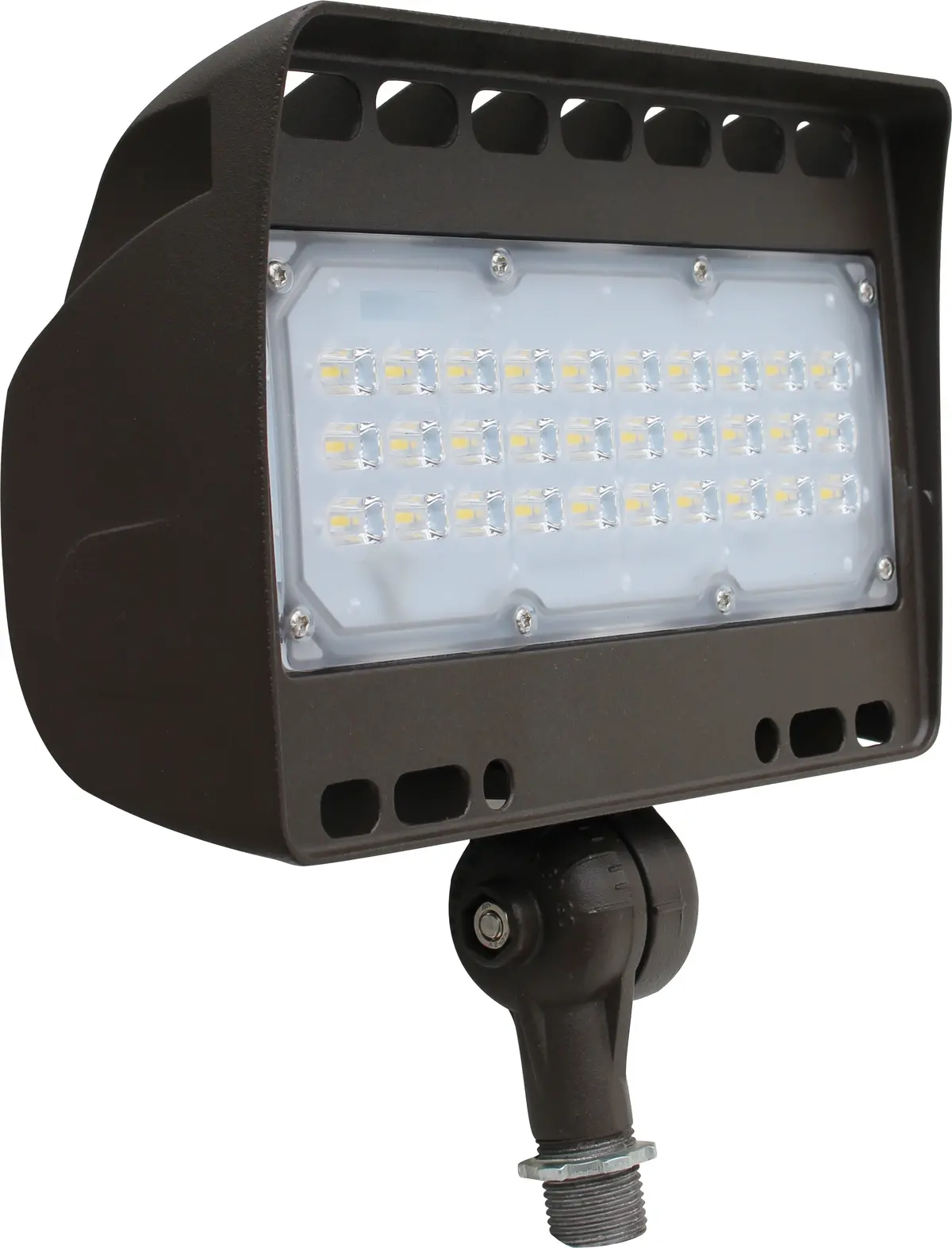 Mini 50W 5400Lm Led Floodlight, 3000K Bronze - High Efficiency Knuckle Mount Lighting For Versatile Outdoor Applications 1