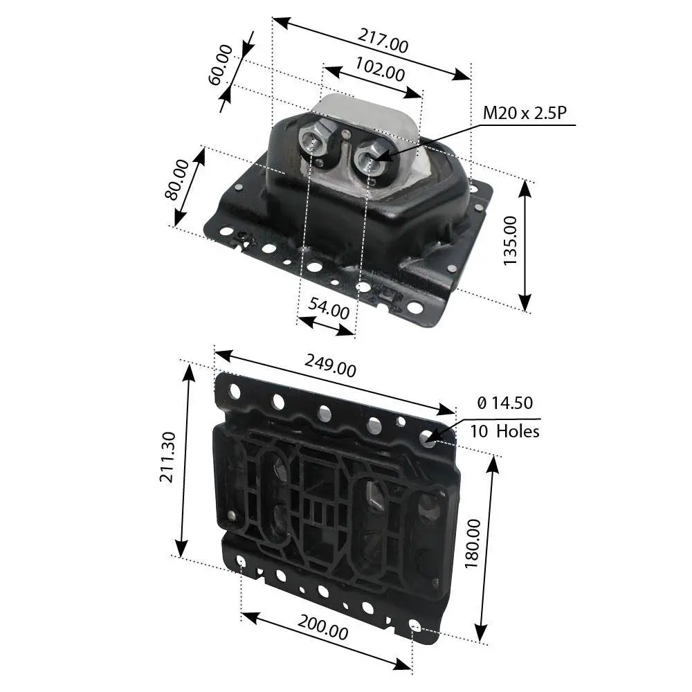 Fortpro Engine Mount - Replaces 20723224, 21228153, 20Ql414m, 7420499469 2