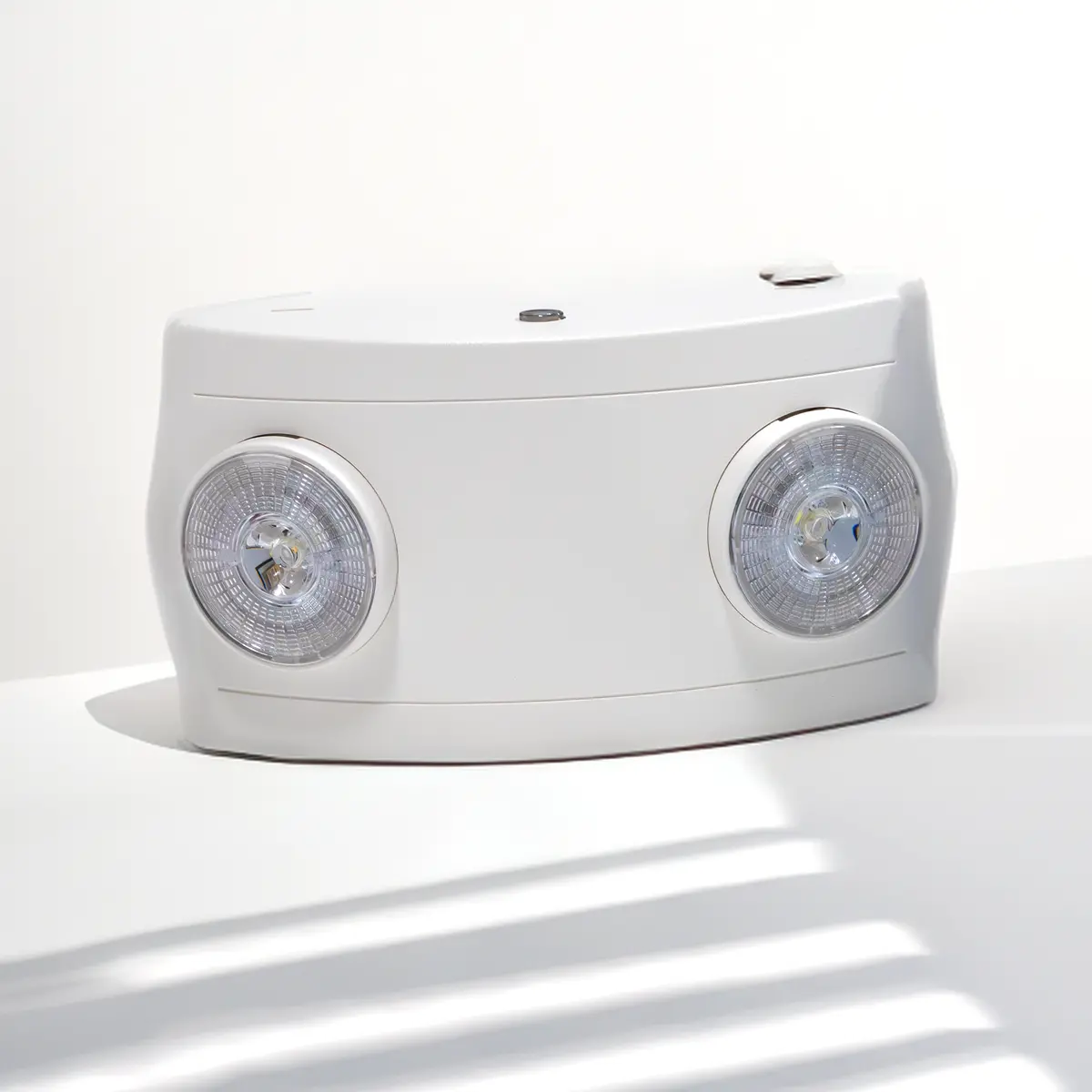 Led Dual Head Emergency Light, Thermoplastic Compact Body With 2 X 2W Heads 1