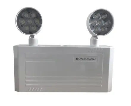 Led Emergency Light Battery Unit, Metal Compact Frame With 2 X 5W Thermoplastic Adjustable Heads 1