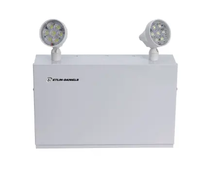 Led Emergency Light Battery Unit, Metal Compact Frame With 2 X 5W Thermoplastic Adjustable Heads 1