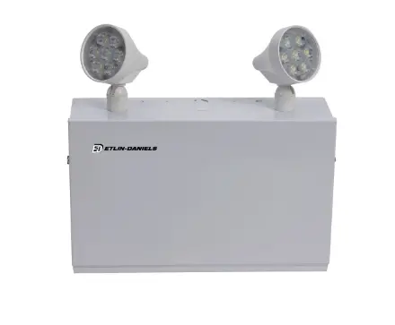 Led Emergency Light Battery Unit, Metal Compact Frame With 2 X 5W Thermoplastic Adjustable Heads 1