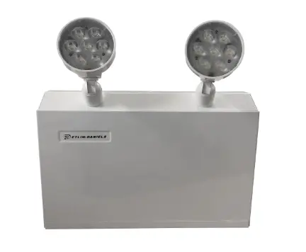 Led Emergency Light Battery Unit, Metal Compact Frame With 2 X 7W Thermoplastic Adjustable Heads 1