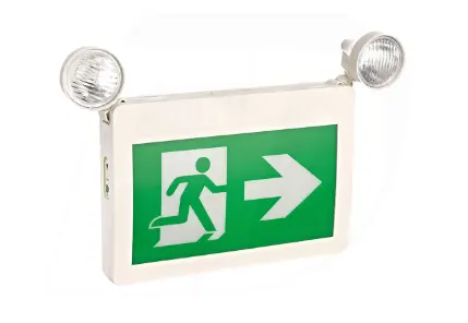 Led Running Man Exit Sign With Combo Heads, Thermoplastic Single And Double Sided Operation 1