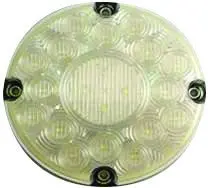 Fortpro 7" White Round Bus Backup Led Light With 20 Leds And Clear Lens | F235307 1