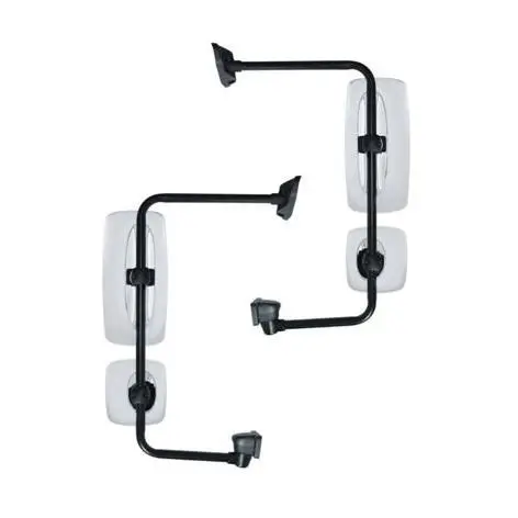 Fortpro Chrome Door Mirror Assemblies For Freightliner M2 (Chrome) 3