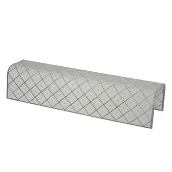 14" U Channel Glass 22611-G - White Square Pattern, 14"L X 3-1/8"W X 3-7/8"H, Non-Dimmable 1