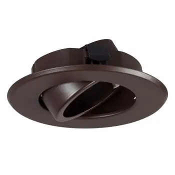 207Bz 4" Line Voltage Bronze Gimbal Ring - Par20, 50W Max, Non-Dimmable, No Bulb Included 1