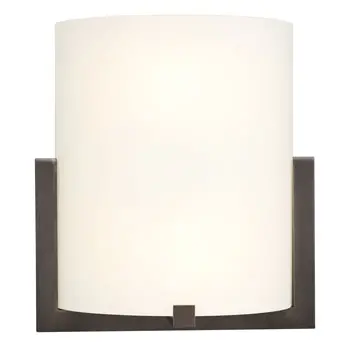 212430Orb Wall Sconce - Oil Rubbed Bronze, Frosted White Glass, 1X100w, 10-1/4"W X 11-1/4"H, Med. Base 1
