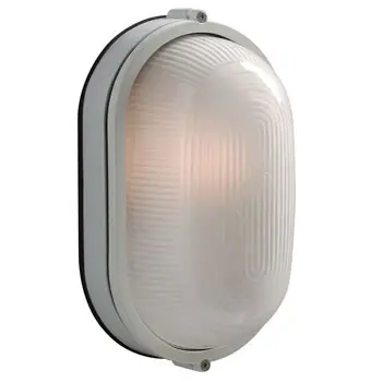 305113 Wh Cast Aluminum Marine Light - White Finish With Frosted Glass, 100W Max, Medium Base 1