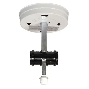 31288-H White Bedroom Light Holder, 4-5/8"D X 6-5/8"H, No Bulb Included, Non-Dimmable 1