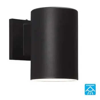 323041Bk Outdoor Wall Light - Black Finish, 75W Bulb, No Bulb Included, 5"W X 7-1/4"H X 7-3/4"E 1