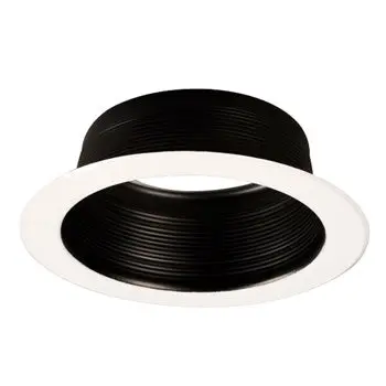 508Blk-1 Black Step Baffle Light, 150W, Par38/Br40, 7-3/4"X2-5/8", Non-Dimmable, No Bulb Included 1