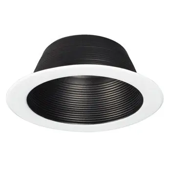 509Blk-1 Black Step Baffle, 75W Par30/Br30, Non-Dimmable, 2-3/4"W X 7-3/4"H, No Bulb Included 1