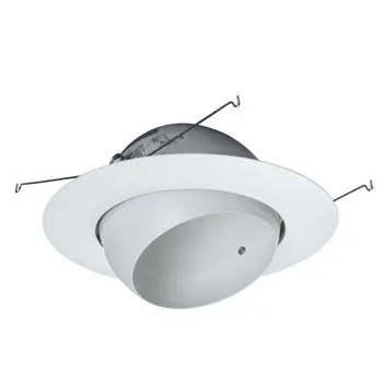 513Wh 6" Line Voltage Eye Ball - White, Compatible With Par30/Br30 Bulbs, 75W/65W, 8"D X 3-7/8"H, Non-Dimmable 1