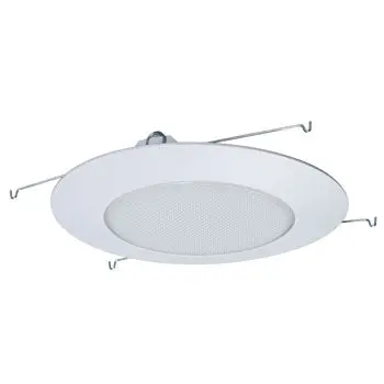 6" Line Voltage Shower Trim 516Wh - White Finish, Frosted Lens, 60W Bulb, 1-Bulb Capacity, Non-Dimmable 1