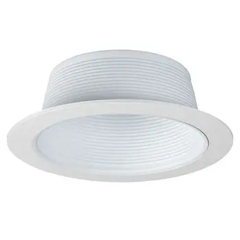 6" Line Voltage Step Baffle - 508Wh, White Finish, For Par38/Br40 Bulbs, 150W/120W, Non-Dimmable 1