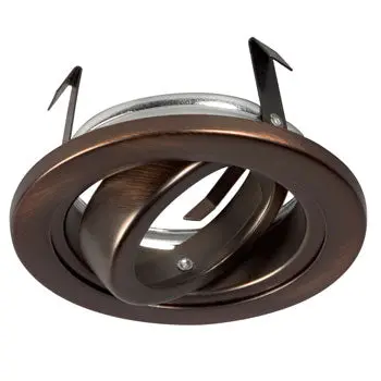 603Ac - 3" Low/Line Voltage Gimbal Ring, Antique Copper Finish, Mr16/Gu10, 50W, Non-Dimmable 1