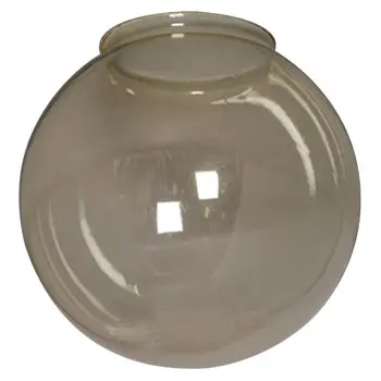 61035Gs 6" Smoke Glass Globe For 3-1/4" Holder - Elegant Finish, Non-Dimmable, No Bulb Included 1