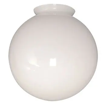 61038Gw - 8" White Glass Globe, Non-Dimmable, No Bulb Included 1