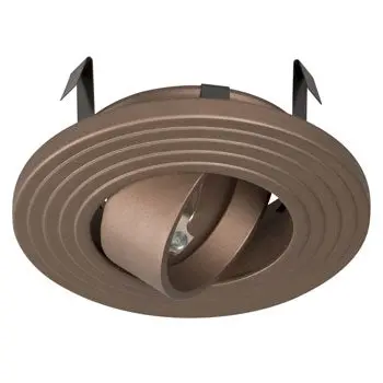 633Bz 3" Low/Line Voltage Bronze Gimbal Ring - 1X Mr16/Gu10 50W, Non-Dimmable 1