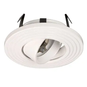 633Wh 3" Low / Line Voltage Raised Gimbal Ring - White, Gu10/Mr16 50W Non-Dimmable 1