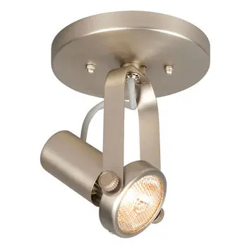 70220-1C Ptr Single Halogen Monopoint In Pewter Finish, Par20 50W Bulb, Med. Base, 7-3/8"H 1