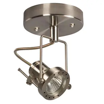 70327-1C Bn Brushed Nickel Ceiling Light, Gu10 Bulb Type, 50W, Non-Dimmable 1