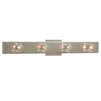 710524Ch Four Light Vanity Bar - Polished Chrome Finish, 24" Wide, Uses 4X60w G16.5 Bulbs, Not Dimmable 1