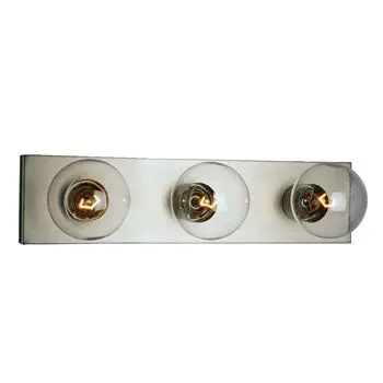 713318Ptr - Three Light Vanity Bar, Pewter Finish, 60W G25 Bulbs, Med. Base, 18"W X 4.5"H X 2.25"E 1
