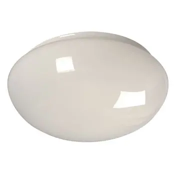 810212-G White Mushroom Glass Light Fixture, 12"D X 6"H, White Finish, Non-Dimmable 1