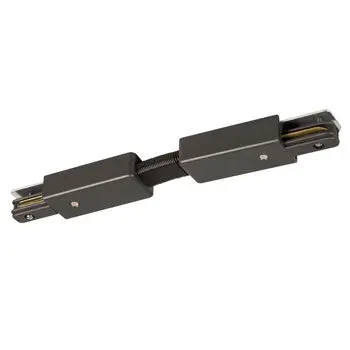 A-5 Blk Flexible Track Connector, Black Finish, 10-1/8"L X 1-3/8"W X 0-3/4"H, Non-Dimmable 1