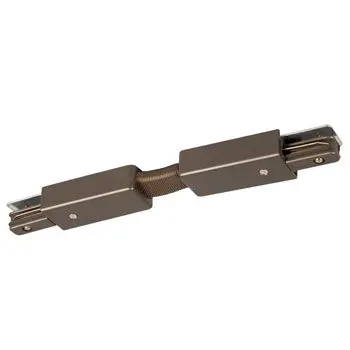 A-5 Bz Flexible Track Connector - Bronze Finish, 10-1/8" Length, Glass Color, Non-Dimmable 1