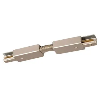 A-5 Pt Flexible Track Connector - Pewter Finish, 10-1/8" L X 1-3/8" W X 0-3/4" H, Non-Dimmable 1