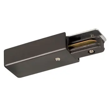A-8 Blk Live-End Connector – Black Finish, 4-1/4"X1-3/8"X3/4", Non-Dimmable, Bulb Not Included 1