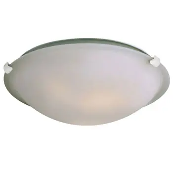 Ceil 680116Fr-Wh 16" White Ceiling Light With Frosted Glass, Non-Dimmable, No Bulb Included 1