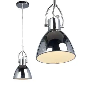 Chrome Mini-Pendant 922434Ch - 60W Med. Base, 11.5"H, Non-Dimmable, Sleek Design 1