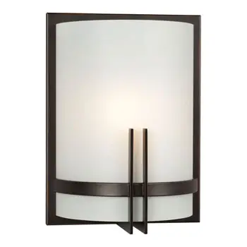 Corbett Led Wall Sconce - Oil Rubbed Bronze, Frosted White Glass, 12W, 798 Lumens, Energy Star, Dimmable, 3000K 1