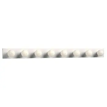 Eight Light Vanity Bar - White Finish, G25 Bulbs, 60W Each, 48" Wide, Med. Base, Non-Dimmable 1