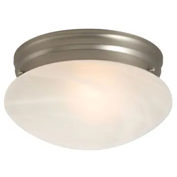 Flush Mount 810310Pt - Pewter Finish, Marbled Glass, 100W Bulb, Med. Base, Non-Dimmable 1