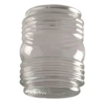 G12301 Clear Glass Jam Jar, Fits 3-1/4" Holder, 3-3/4"D X 4-3/4"H, Non-Dimmable 1