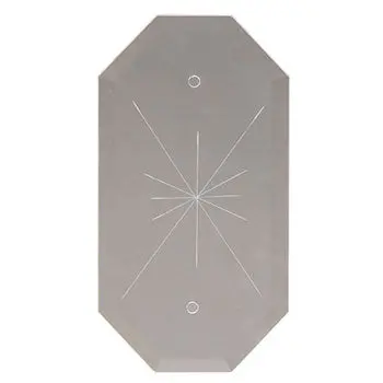 Goc-Star/Cl 8"X 4-1/4" Clear Star Glass, Non-Dimmable, Clear Finish, No Bulb Included 1