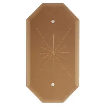 Goc-Star/Smk: 8"X4-1/4" Smoked Star Glass, Non-Dimmable, Stylish Smoked Finish 1