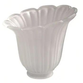Gsg-495 Frost Frosted Tulip Glass For 2-1/4" Holder, 6"D X 5-3/8"H, Non-Dimmable, No Bulb Included 1