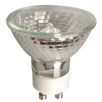 Gu10-S 50W Halogen Bulb - Glass, 120V, Gu10 Base, Shielded, Non-Dimmable, 2"D X 2-1/4"H, No Bulb Included 1